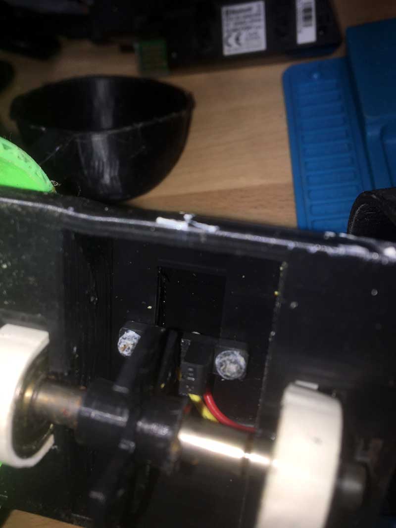 Anmomtre roue codeuse sur fourche optique