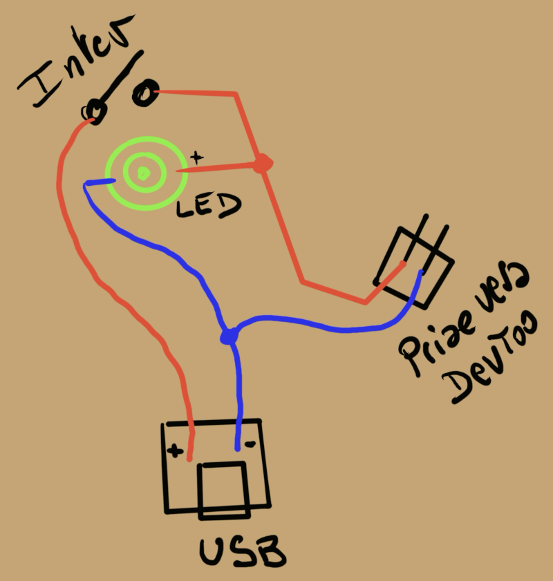 DevToo alimentation USB Schéma.