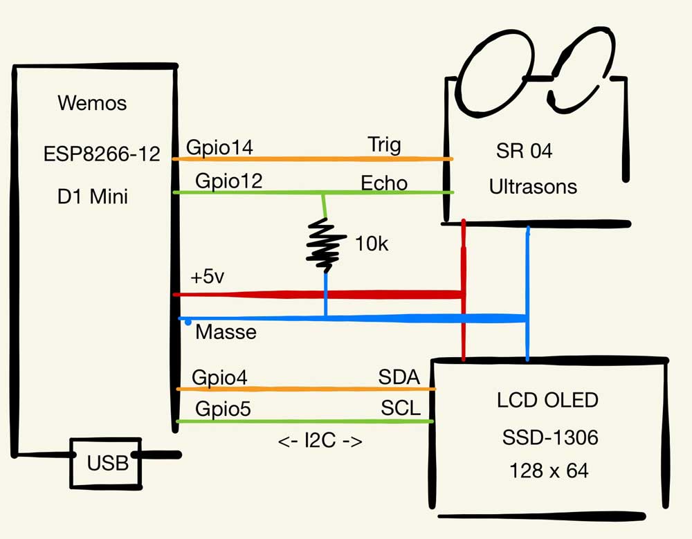 schema esp8266-12e sr-04