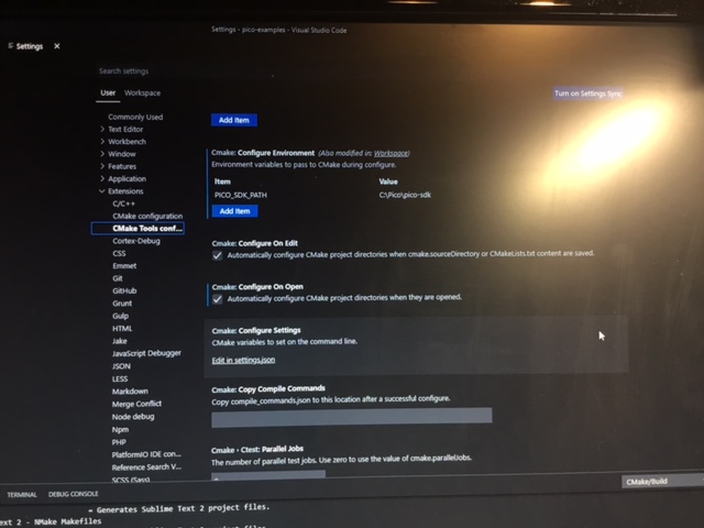 VSCode pico rp2040