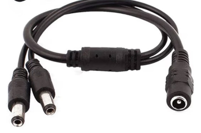 Pelco camera cable double alim 12V