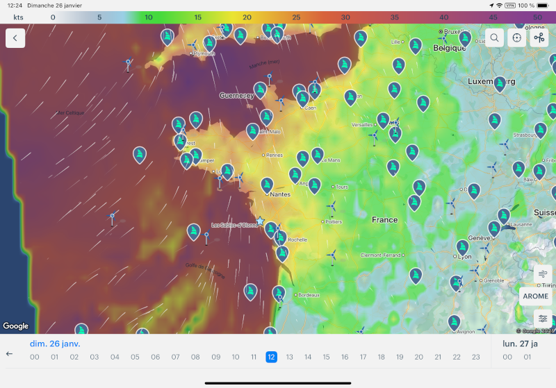 Meteo Atlantique 26 Janvier 2024