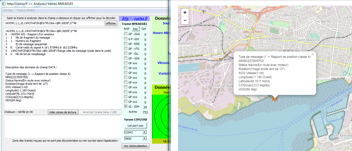 Geolocalisation mano AIS