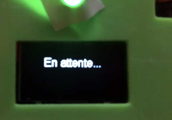 Attente du fichier kml sur la liaison usb
