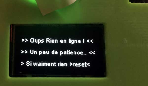 Attente du fichier kml sur la liaison usb