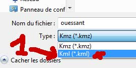 Creation kml avec Google Earth etape 3