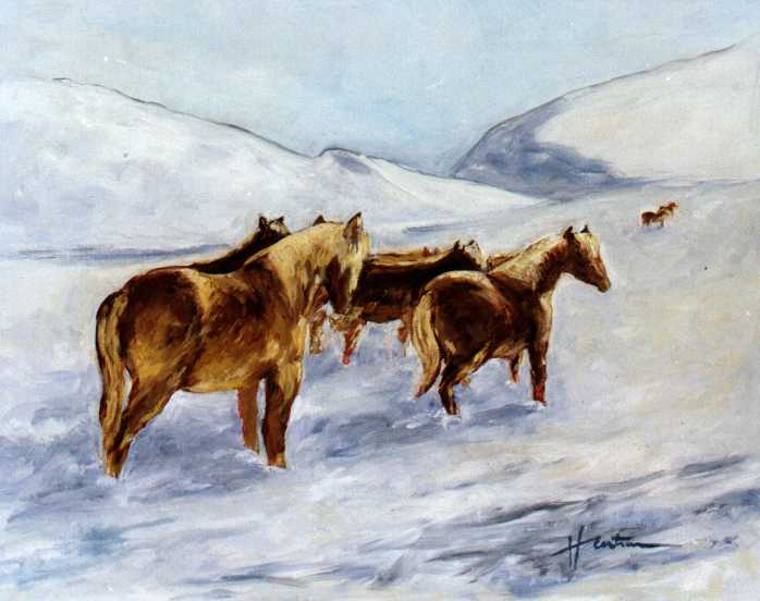 peinture huile henri bertrou