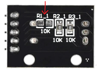 Encodeur rotatif 2 resistances en plaquette