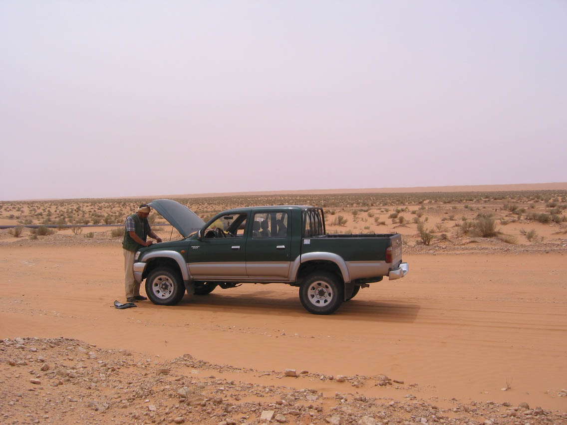 La panne en plein desert